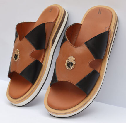 Mustard & Black Casual Slipper